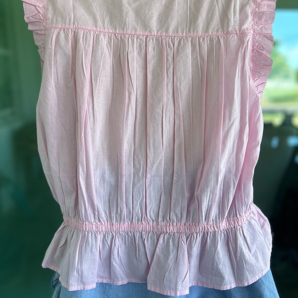 Women's Simply Southern Smocked Blouse in carnation Pink NWT SZ XL, and L - Picture 10 of 12